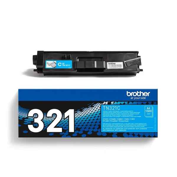 Brother TN321 Cyan Cartucho de Toner Original - TN321C - Prinkweb