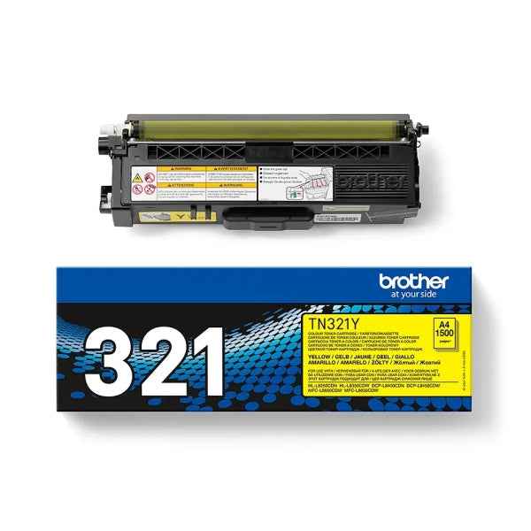 Brother TN321 Amarillo Cartucho de Toner Original - TN321Y - Prinkweb
