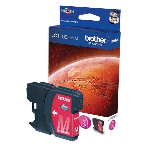 Brother LC1100XL Magenta Cartucho de Tinta Original - LC1100HYM - Prinkweb