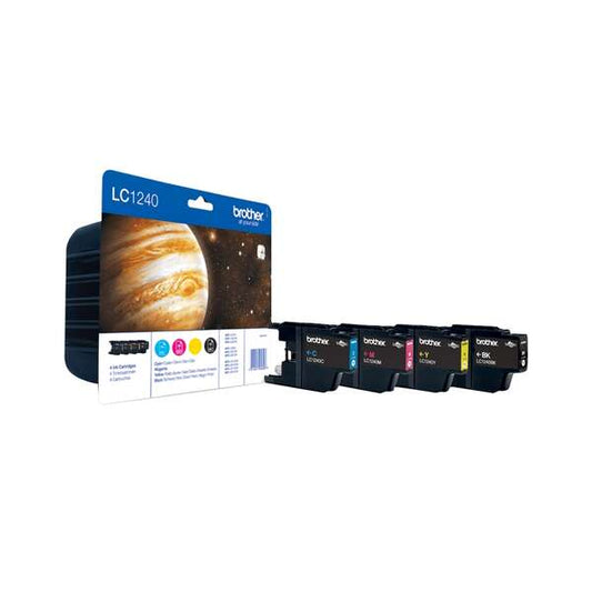 Brother LC1240 Pack de 4 Cartuchos de Tinta Originales - LC1240VALBP - Prinkweb