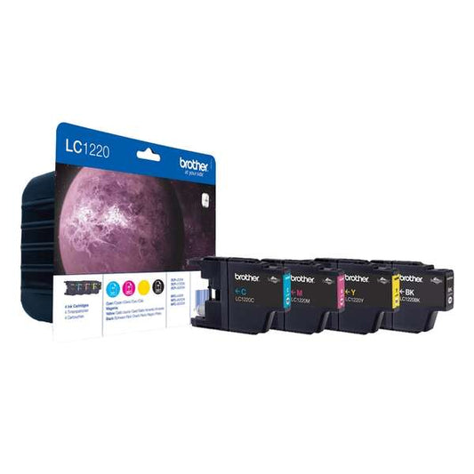 Brother LC1220 Pack de 4 Cartuchos de Tinta Originales - LC1220VALBP - Prinkweb