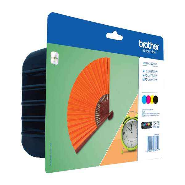 Brother LC129XL/LC125XL Pack de 4 Cartuchos de Tinta Originales - LC129XLVALBP - Prinkweb