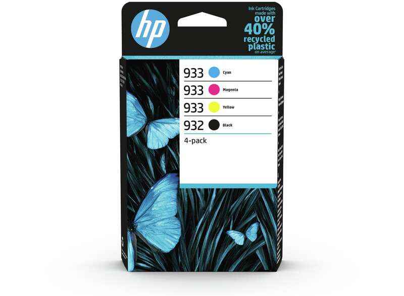 HP 932 + 933 Pack de 4 Cartuchos de Tinta Originales - 6ZC71AE - Prinkweb