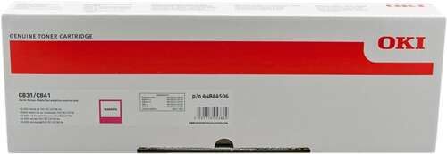 OKI C831/C841 Magenta Cartucho de Toner Original - 44844506 - Prinkweb