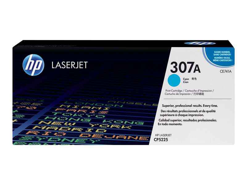 HP CE741A Cyan Cartucho de Toner Original - 307A - Prinkweb