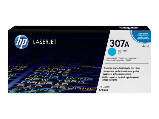 HP CE741A Cyan Cartucho de Toner Original - 307A - Prinkweb