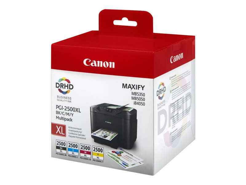 Canon PGI2500XL Pack de 4 Cartuchos de Tinta Originales - 9254B004/9254B010 - Prinkweb