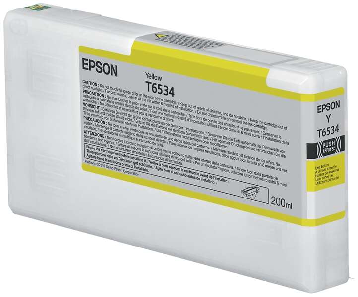 Epson T6534 Amarillo Cartucho de Tinta Original - C13T653400 - Prinkweb