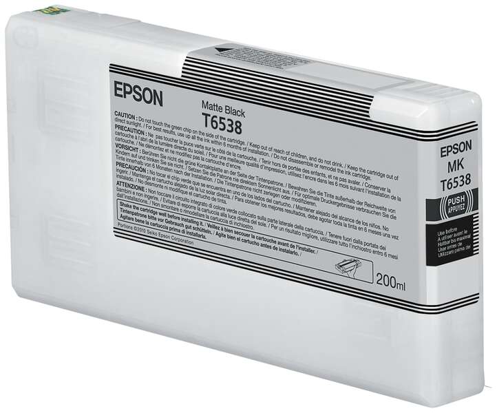 Epson T6538 Negro Mate Cartucho de Tinta Original - C13T653800 - Prinkweb