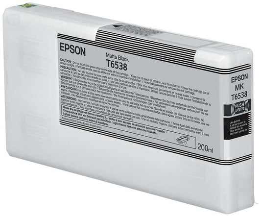 Epson T6538 Negro Mate Cartucho de Tinta Original - C13T653800 - Prinkweb