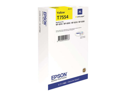 Epson T7554 Amarillo Cartucho de Tinta Original - C13T755440/C13T75544N - Prinkweb