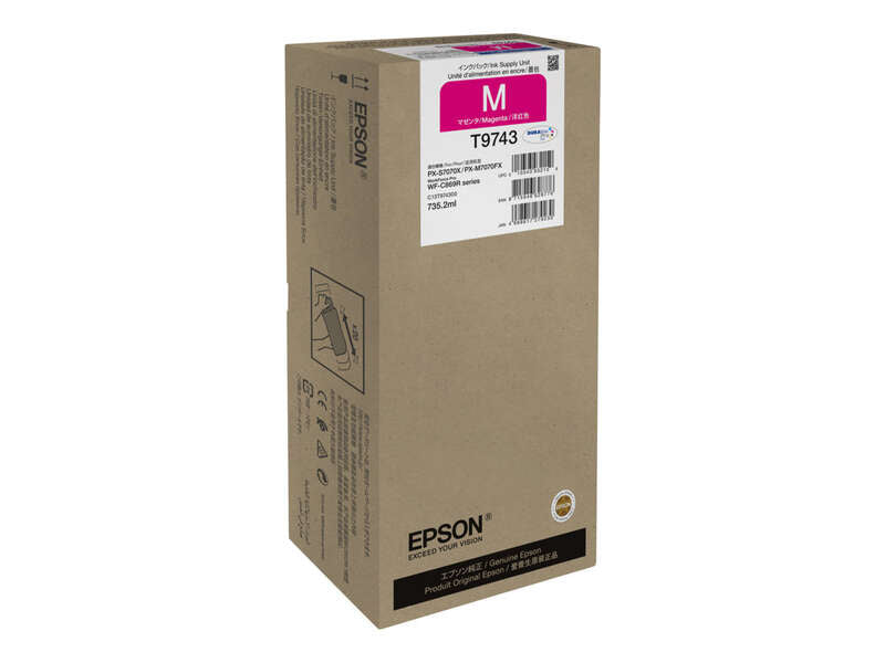 Epson T9743 Magenta Cartucho de Tinta Original - C13T974300 - Prinkweb