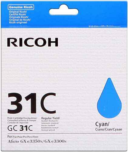 Ricoh GC31C Cyan Cartucho de Gel Original - 405689 - Prinkweb