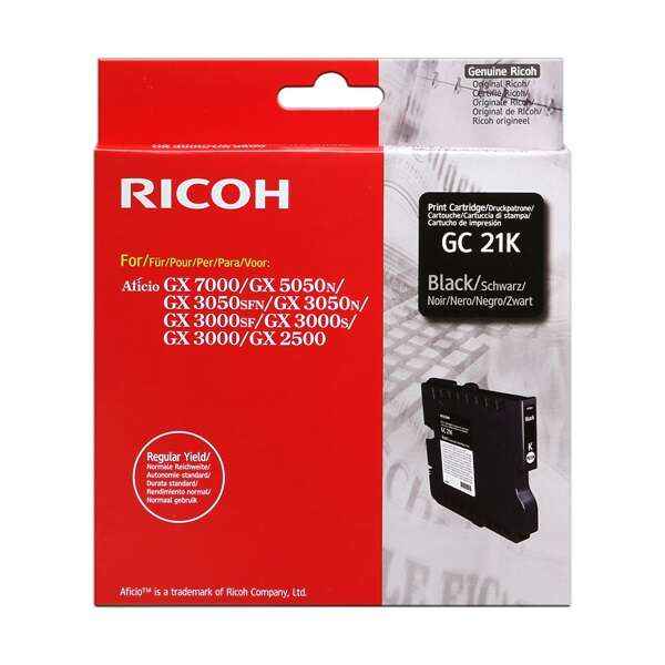 Ricoh GC21K Negro Cartucho de Gel Original - 405532 - Prinkweb