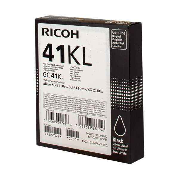 Ricoh GC41KL Negro Cartucho de Gel Original - 405765 - Prinkweb