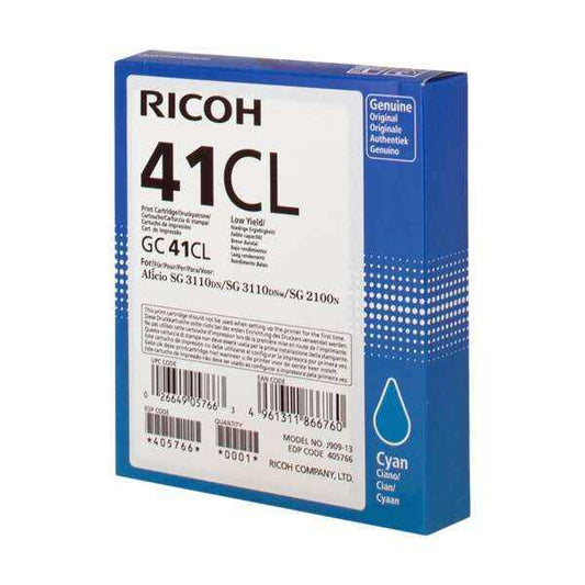 Ricoh GC41CL Cyan Cartucho de Gel Original - 405766 - Prinkweb