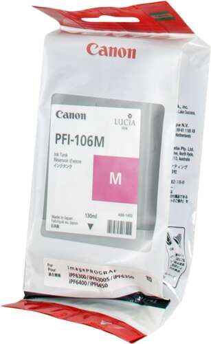 Canon PFI106 Magenta Cartucho de Tinta Original - PFI106M/6623B001 - Prinkweb