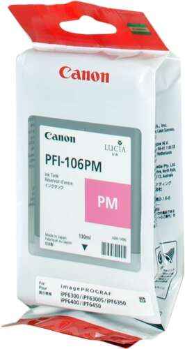Canon PFI106 Magenta Photo Cartucho de Tinta Original - PFI106MC/6626B001 - Prinkweb