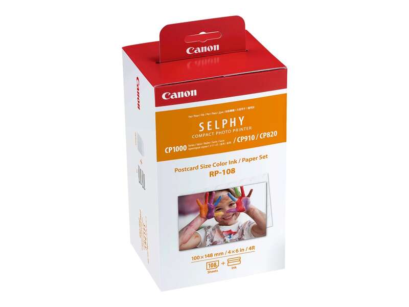 Canon RP-108 Value Pack Original - 2x Kits de Tinta de 54 Impresiones - 108 Hojas de Papel Foto 100x148 mm (4x6?) - 8568B001 - Prinkweb