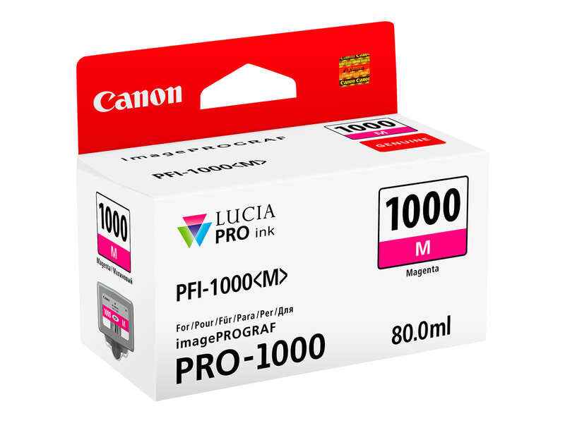 Canon PFI1000 Magenta Cartucho de Tinta Original - PFI1000M/0548C001 - Prinkweb