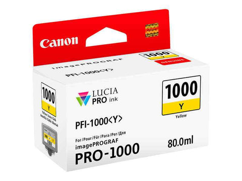 Canon PFI1000 Yellow Original Ink Cartridge - PFI1000Y/0549C001