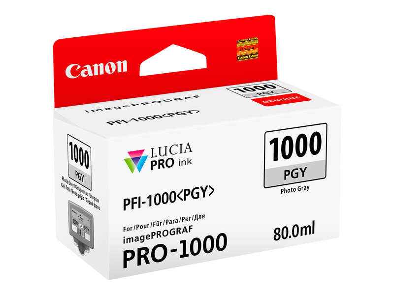 Canon PFI1000 Gris Photo Cartucho de Tinta Original - PFI1000PGY/0553C001 - Prinkweb