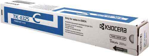 Kyocera TK8325 Cyan Cartucho de Toner Original - 1T02NPCNL0/TK8325C - Prinkweb