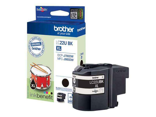Brother LC22U Negro Cartucho de Tinta Original - LC22UBKBP - Prinkweb