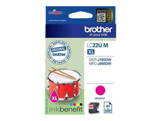 Brother LC22U Magenta Cartucho de Tinta Original - LC22UMBP - Prinkweb