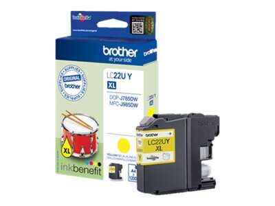 Brother LC22U Amarillo Cartucho de Tinta Original - LC22UYBP - Prinkweb