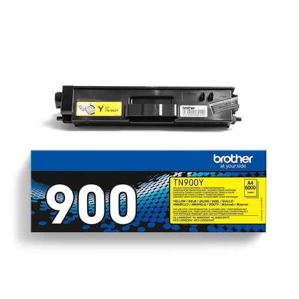 Brother TN900 Amarillo Cartucho de Toner Original - TN900Y - Prinkweb