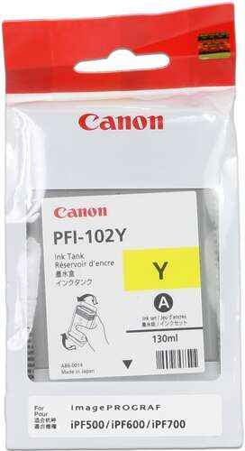Canon PFI102 Amarillo Cartucho de Tinta Original - 0898B001 - Prinkweb