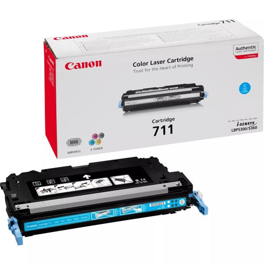 Canon 711 Cyan Cartucho de Toner Original - 1659B002 - Prinkweb