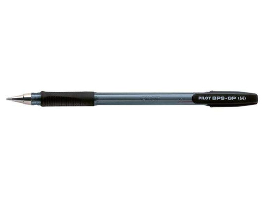 Stylo bille Pilot BPS-GP, pointe moyenne 1 mm, trait de 0,25 mm, rechargeable, noir