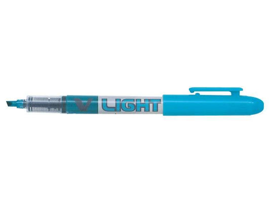 Feutre Pilot V-Light - Pointe biseautée 3,60 mm - Largeur de trait 3,30 mm - Bleu