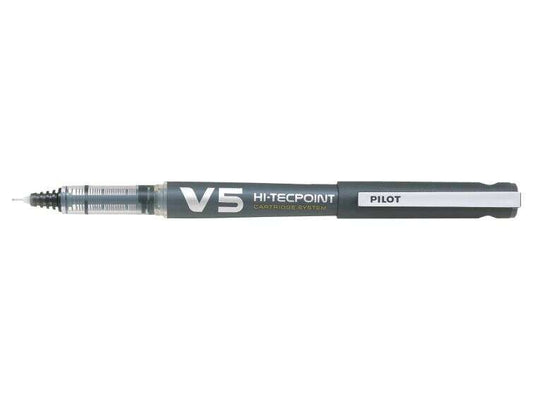 Stylo à encre liquide rechargeable Pilot V5 Hi-Tecpoint - Fabriqué à partir de plastique recyclé - Pointe