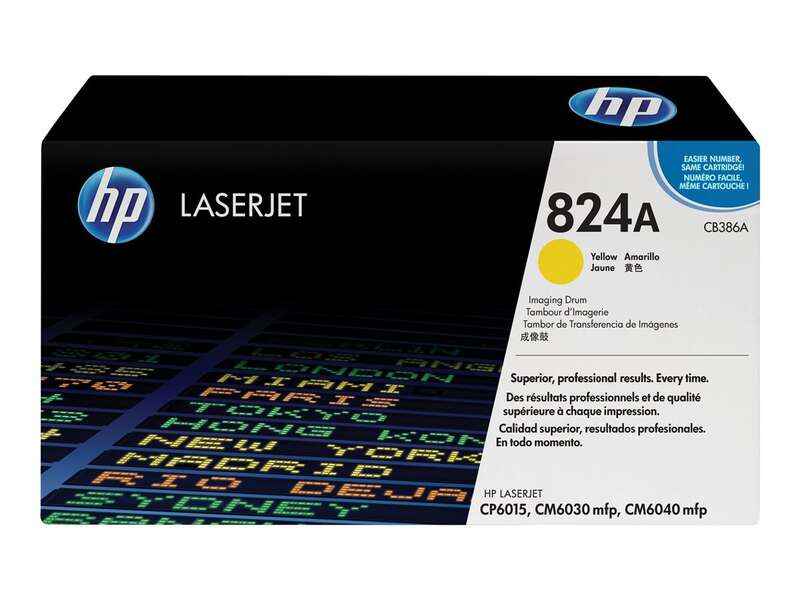 HP CB386A Amarillo Tambor de Imagen Original - 824A (Drum) - Prinkweb