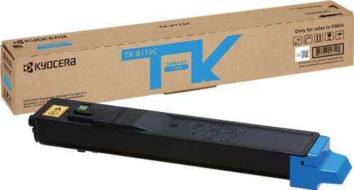 Kyocera TK8115 Cyan Cartucho de Toner Original - 1T02P3CNL0/TK8115C - Prinkweb