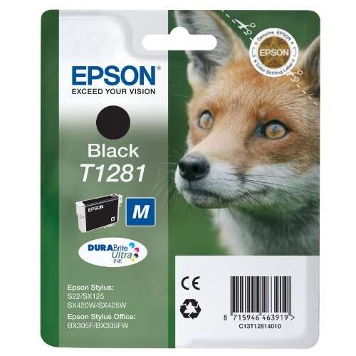 Epson T1281 Negro Cartucho de Tinta Original - C13T12814012 - Prinkweb