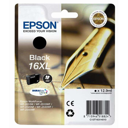 Epson T1631 Negro Cartucho de Tinta Original - C13T16314012 - Prinkweb
