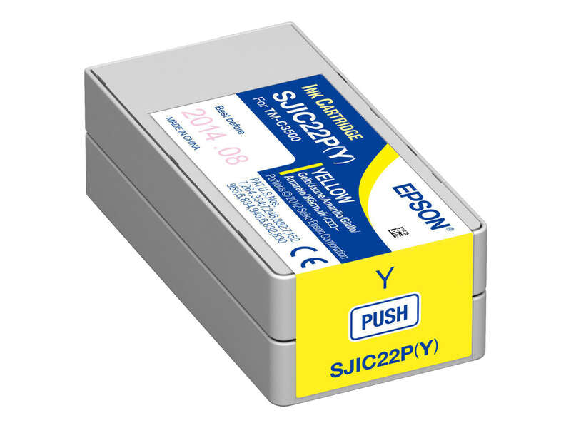 Epson SJIC22P Amarillo Cartucho de Tinta Original - C33S020604/SJIC22P(Y) - Prinkweb