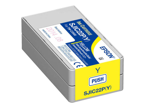 Cartucho de tinta original Epson SJIC22P amarelo - C33S020604/SJIC22P(Y)