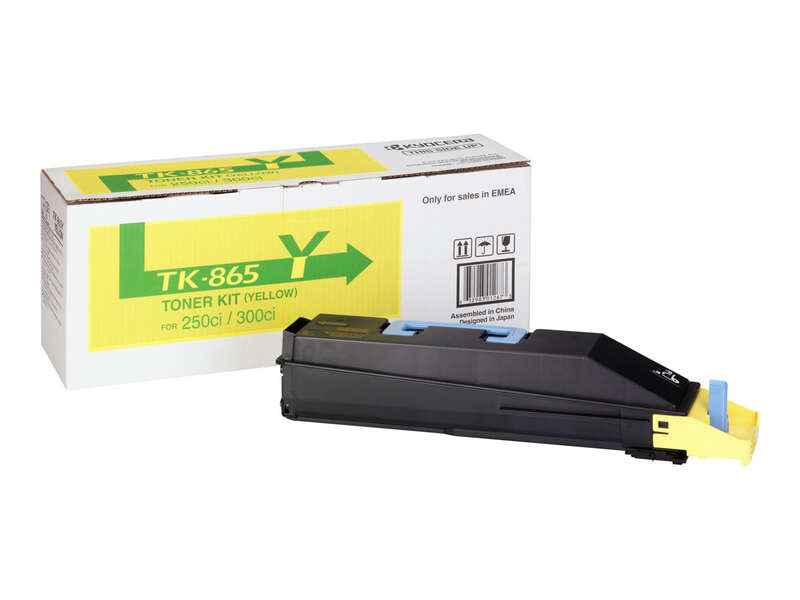 Kyocera TK865 Amarillo Cartucho de Toner Original - 1T02JZAEU0/TK865Y - Prinkweb