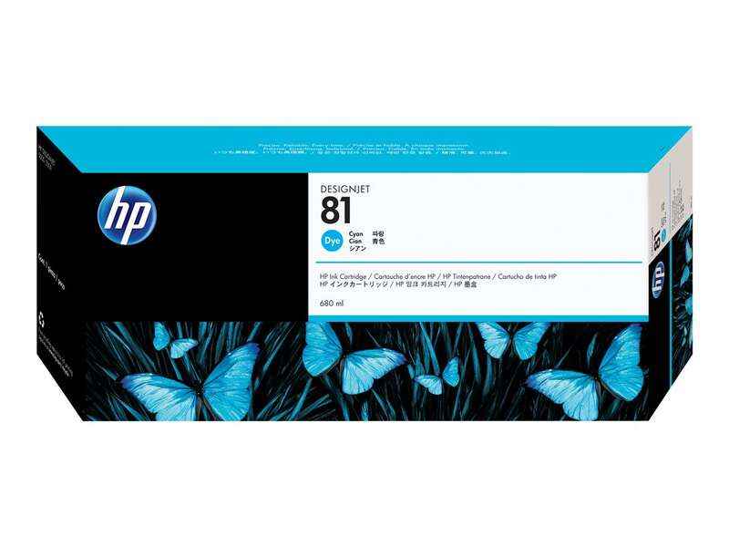 HP 81 Cyan Cartucho de Tinta Original - C4931A - Prinkweb