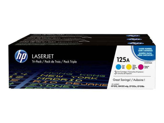 HP CB541A/CB542A/CB543A Pack de 3 Cartuchos de Toner Originales - 125A - Prinkweb