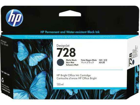 HP 728 Negro Mate Cartucho de Tinta Original - 3WX25A - Prinkweb