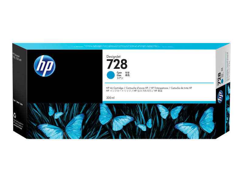 HP 728 Cyan Cartucho de Tinta Original - F9K17A - Prinkweb
