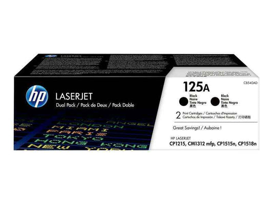 HP CB540A Negro Pack de 2 Cartuchos de Toner Originales - 125A - Prinkweb