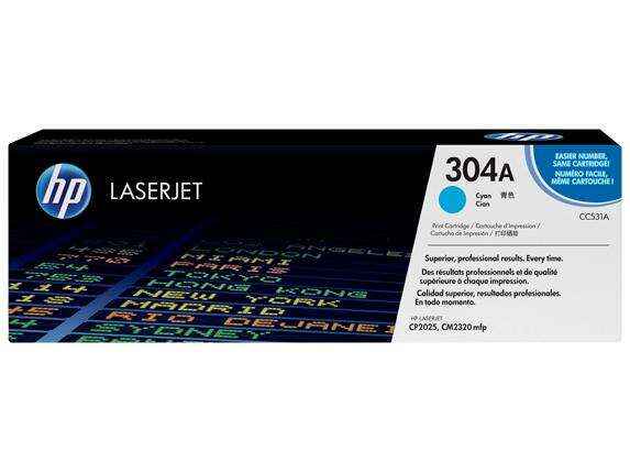 HP CC531A Cyan Cartucho de Toner Original - 304A - Prinkweb