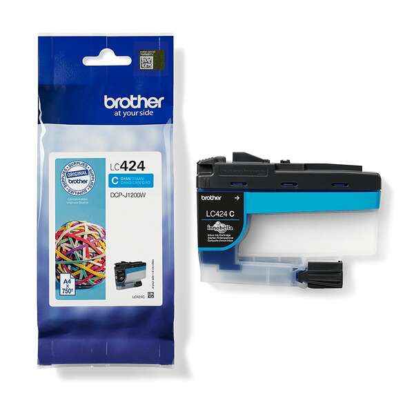 Brother LC424 Cyan Cartucho de Tinta Original - LC424C - Prinkweb